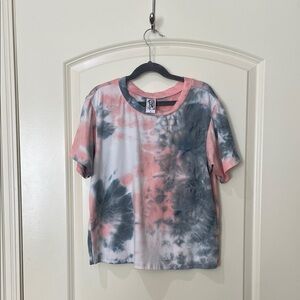 YOUTH Erge Tie-Dye Short Sleeve Tee - Pink and Gray